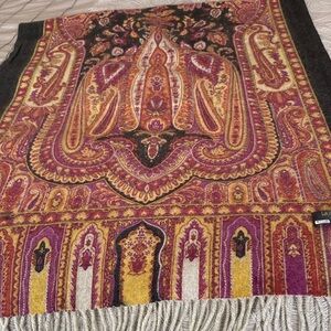 La Fiorentina Multicolor Wool Scarf/Wrap